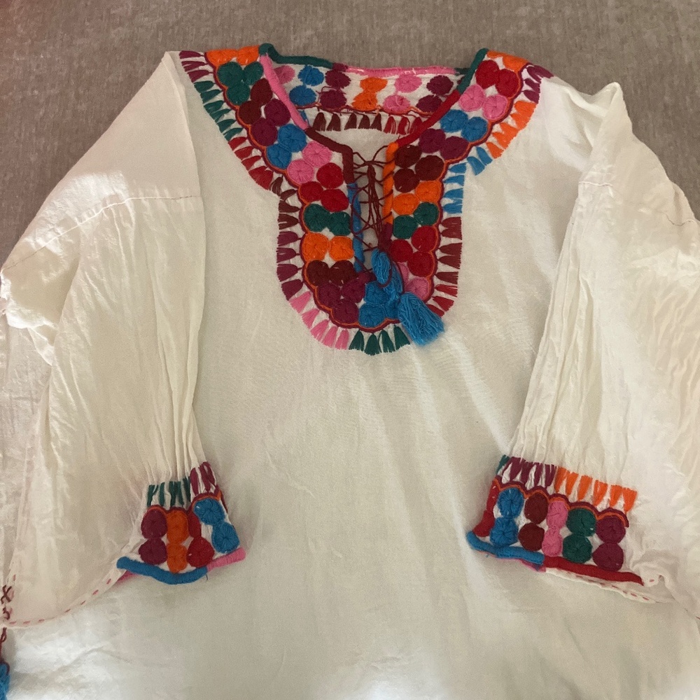 Embroidered top